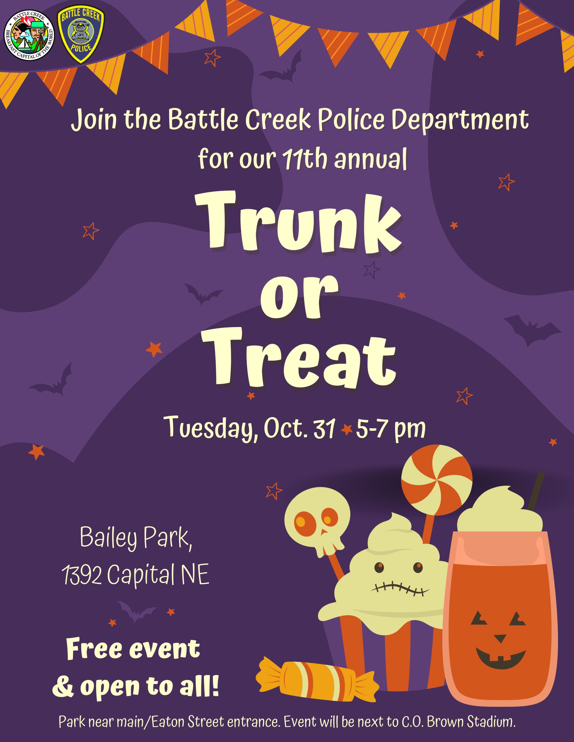 Battle Creek Police Department Trunk or Treat Small Business